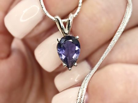 Iolite Sterling Silver Necklace Hot on Sale