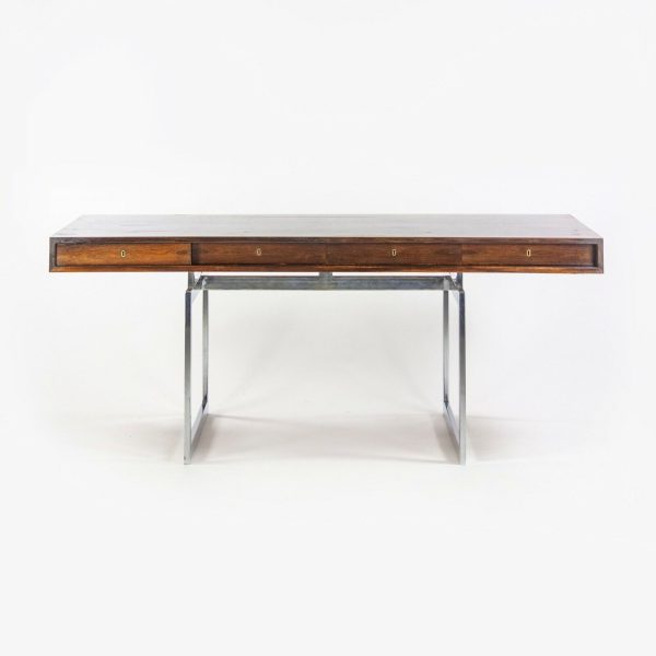 1959 4-Drawer Bodil Kjaer Desk for E. Pedersen & Son Brazilian Rosewood Made in Denmark Online Sale