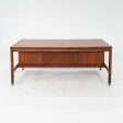 1970 Jens Risom Designs Double Pedestal Executive Desk in Walnut For Cheap