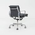 2010s Herman Miller Eames Soft Pad Management Desk Chair in Grey Leather Sale