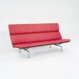 1984 S-473 Compact Sofa by Ray and Charles Eames for Herman Miller in Alexander Girard Miller Stripe Fabric Online now