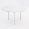 1960s Katavalos, Littell, and Kelley for Laverne 48in Dining Table in White Marble and Chromed Steel Discount