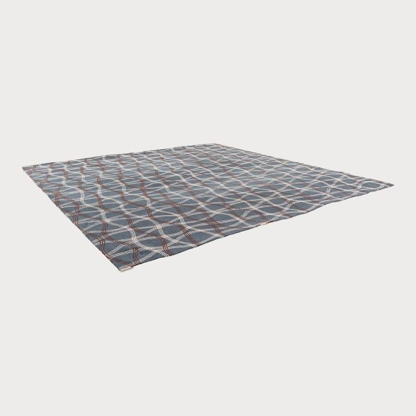 2011 Tai Ping & Edward Fields Nomad Collection Aria I 10x10 ft Hand Tufted Wool Area Rug in Blue Discount