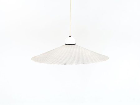 1980s Perforated Metal Pendant Lamp by Ron Rezek for Ron Rezek Lighting Aluminum, Plastic, Wire Supply