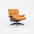 1962 Herman Miller Eames Lounge Chair and Ottoman 670 & 671 by Charles and Ray Eames in New Cognac Leather For Sale