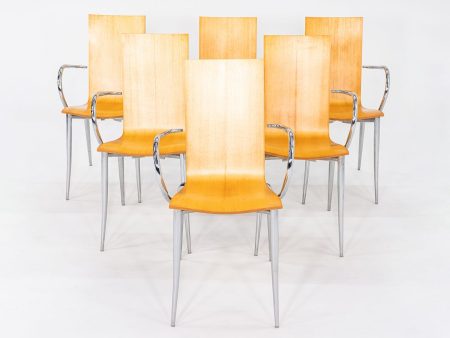 1990s Set of Six Philippe Starck for Driade Olly Tango Dining Arm Chairs Online