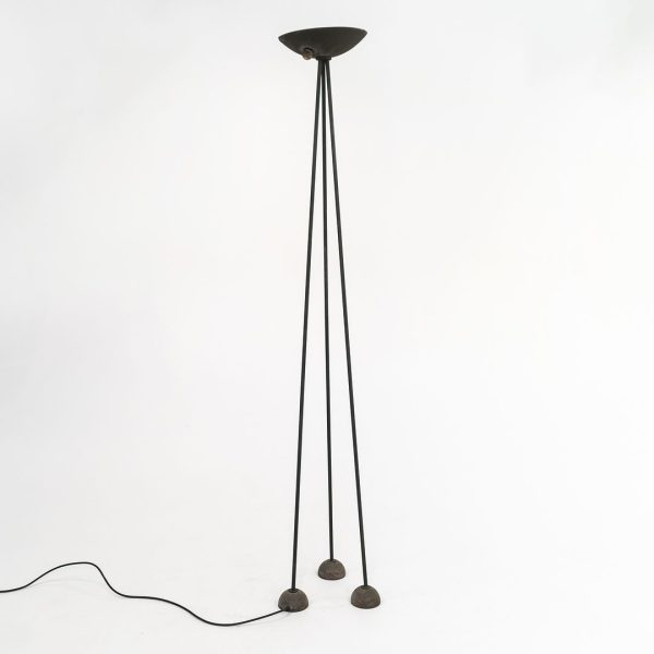 1990s Koch & Lowy Footsteps Torchiere Lamp by Piotr Sierakowski for Koch & Lowy Metal, Paint, Plastic For Sale