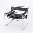 1960s Marcel Breuer for Gavina   Knoll Wassily B3 Lounge Chair in Black Leather with Chrome Frame Cheap