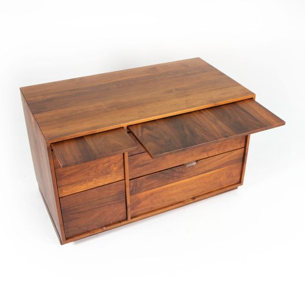 1979 Walnut Credenza Cabinet by Arden Riddle, Studio Craft Furniture Maker Hot on Sale