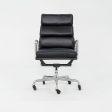 2010s Herman Miller Eames Soft Pad Executive Desk Chair in Black Leather Supply