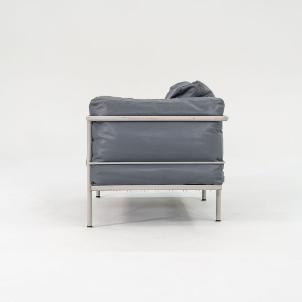 1980s In Style of A Pair of Le Corbusier Jeanneret Perriand LC3 Lounge Chairs in Blue Leather Fashion