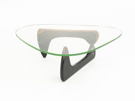 1950s IN-50 Table by Isamu Noguchi for Herman Miller Birch, Glass, Paint on Sale