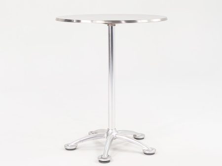 2000s High-Top Bistro Table by Jorge Pensi for Knoll in Aluminum and Stainless 4x Available Online Sale