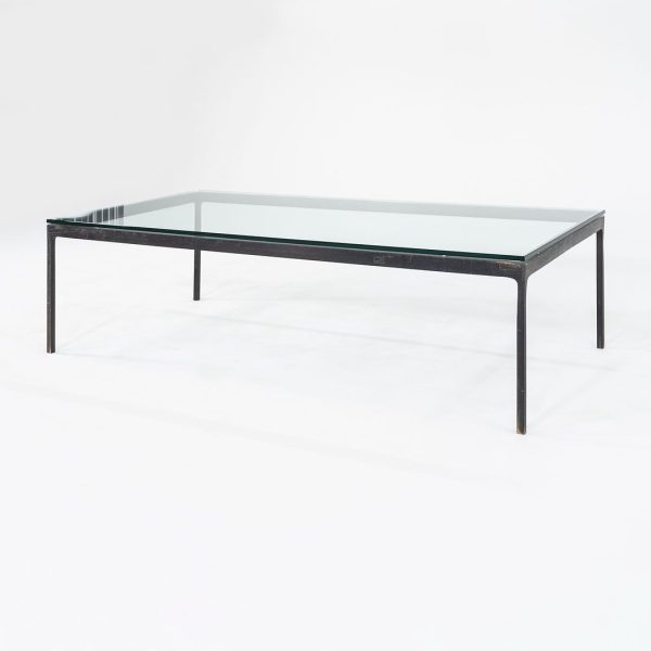 1970s Rectangular Coffee Table, Model TA.35.60.72 by Nicos Zographos for Zographos Designs in Patinated Bronze For Sale