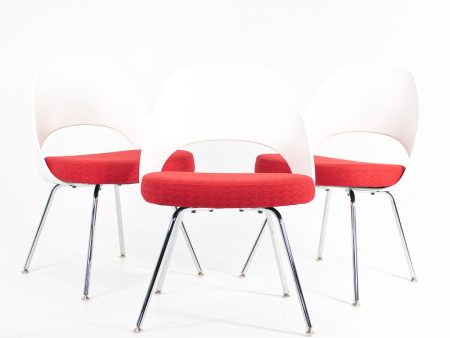 2011 Knoll Saarinen Executive Side Chair, Model 72C by Eero Saarinen for Knoll Steel, Fabric, Foam, Plastic Online now