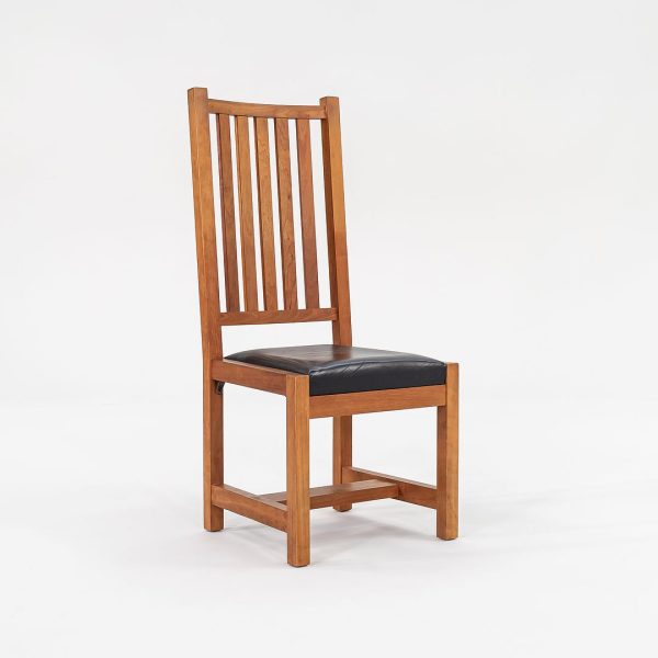 1990 Slatted Mission-Style Dining Chair by Thomas Moser in Solid Cherry Hardwood Sets Available Online Sale