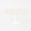 2006 Eero Saarinen for Knoll 47  Tulip Dining Table in Arabescato Marble Cheap