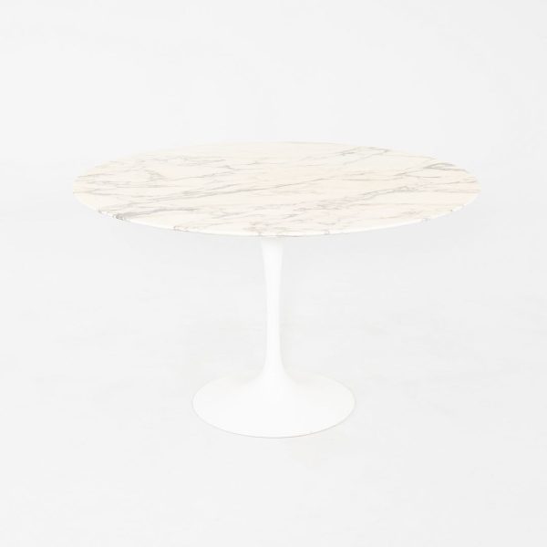 2006 Eero Saarinen for Knoll 47  Tulip Dining Table in Arabescato Marble Cheap