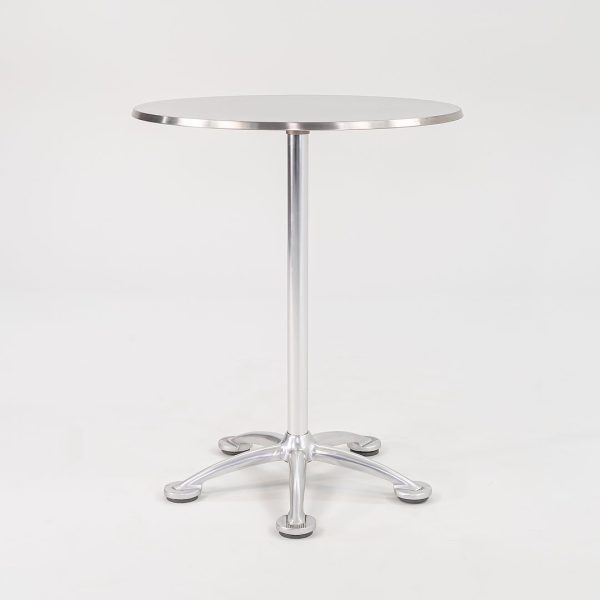 2000s High-Top Bistro Table by Jorge Pensi for Knoll in Aluminum and Stainless 4x Available Online Sale