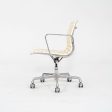 2007 Herman Miller Eames Aluminum Group Management Desk Chair in Ivory Leather 8x Available Online