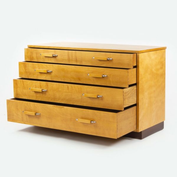 Eliel Saarinen & Pipsan Saarinen Swanson Johnson Furniture Co Four Drawer Dresser Cabinet For Discount