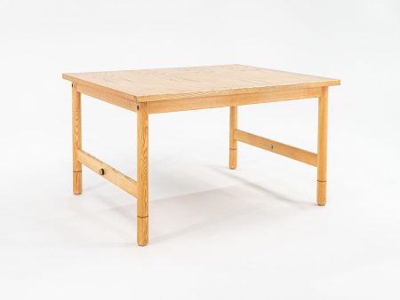 1980s Danish Modern Oak Desk   Dining Table 40 x 50 x 28.5 inches Fashion