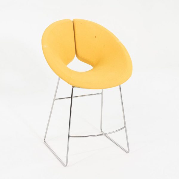 2005 Patrick Norguet for Artifort Apollo Counter Stool in Yellow Fabric 6x Available For Cheap