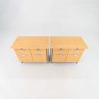 1990s Propeller Credenza Cabinet by Emanuela Frattini for Knoll in Maple 2x Available Online now