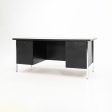 1960s Model 1503 by Florence Knoll Desk in Ebonized Wood and Chrome For Sale