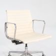 2007 Herman Miller Eames Aluminum Group Management Desk Chair in Ivory Leather 8x Available Online