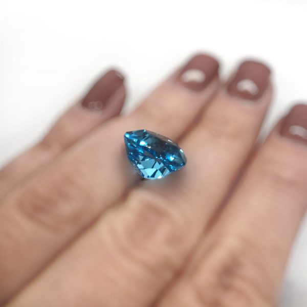 Gemstone Genuine Swiss Blue Topaz Trillion loose Hot on Sale