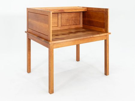 1990 Thomas Moser Library Desk in Solid Cherry Hardwood 48x37 in Online Hot Sale