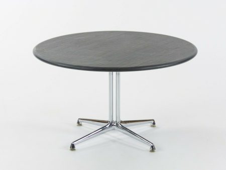 1970s Herman Miller Eames Girard La Fonda End Coffee Table w  Round Slate Top Fashion