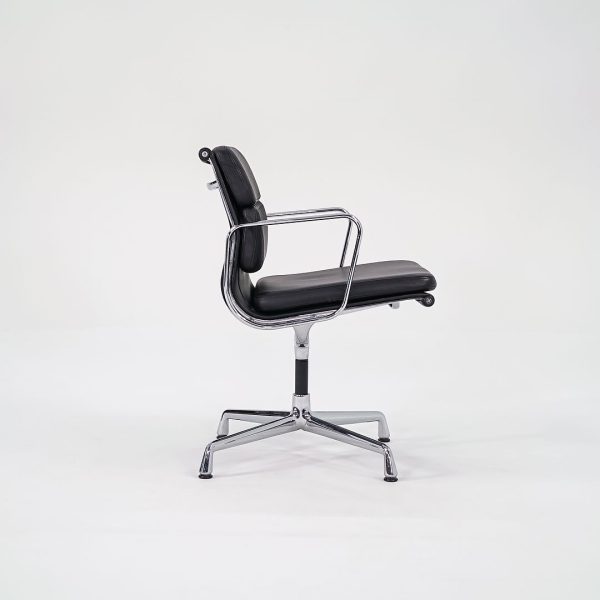 2000 Soft Pad Management Chair, EA208 by Charles and Ray Eames for Vitra in Black Leather 10x Available Discount