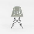 1961 Herman Miller Eames Fiberglass DSR Side Shell Dining Chair with Eiffel Base in Seafoam Green Online now