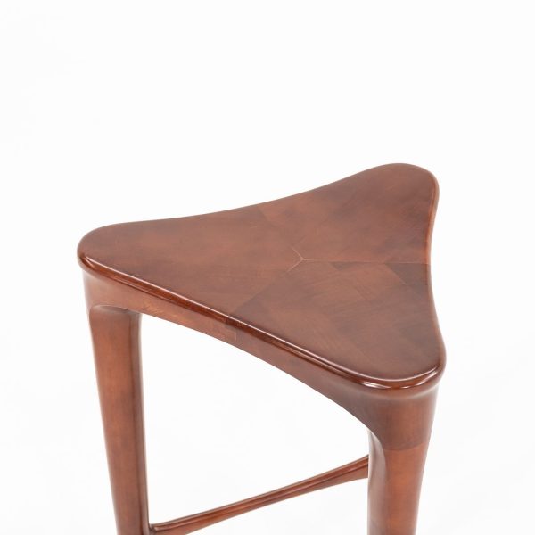 2010s 2 BY 3 Counter Stool by 2 BY 3 Design for Geiger in Cherry Wood 11x Available Hot on Sale