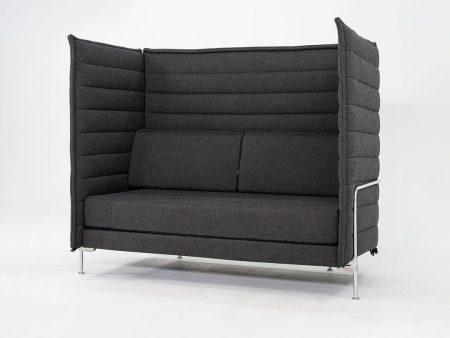 2018 Ronan & Erwan Bouroullec for Vitra Alcove Two Seater Sofa in Grey Fabric Cheap