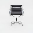 1970s Herman Miller Aluminum Management Side Chairs in Black Naugahyde 2x Available Hot on Sale