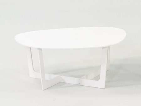 2010s Erik Jorgensen Insula Coffee Table by Ernst & Jensen in White Small 2x Available Fashion