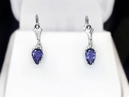 Iolite Sterling Silver Dangle Earrings Sale