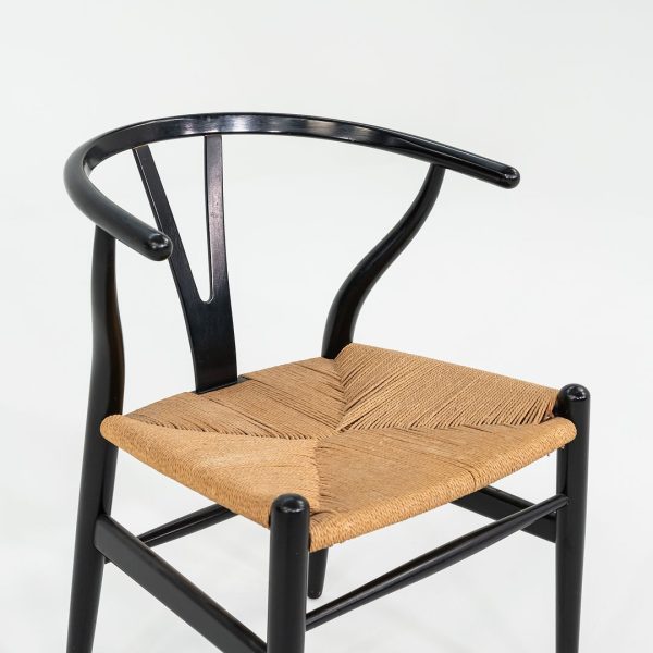 1960s Set of Six Hans Wegner for Carl Hansen & Son Wishbone Dining Chairs in Black Fashion