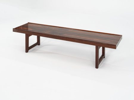 1960s Torbjorn Afdal for Mellemstrands Mobelfabrik Rosewood Bench or Coffee Table Online Sale