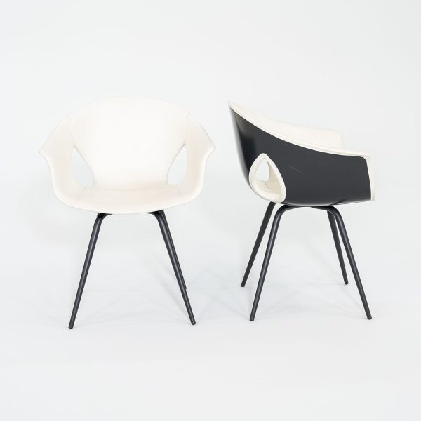 2013 Ginger Ale Chair by Roberto Lazzeroni for Poltrona Frau Leather, Foam, Steel, Plastic For Sale