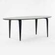 2010s Benjamin Cherner Oval Ebonized Walnut 84 x 38 in Dining Table For Discount