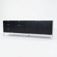 2019 Four Position Credenza Cabinet, Model 2544M by Florence Knoll for Knoll in Ebonized Oak and Marble Fashion