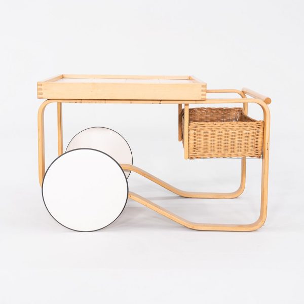 1970s Alvar and Aino Aalto for Artek Tea Trolley in Birch with Ceramic Tile Online Hot Sale