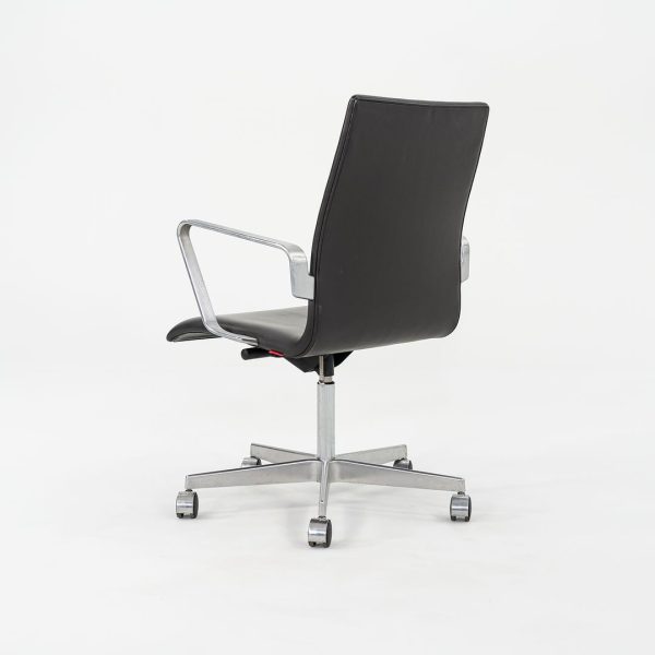 2006 Arne Jacobsen for Fritz Hansen Oxford Management Desk Chair in Brown Leather Online now