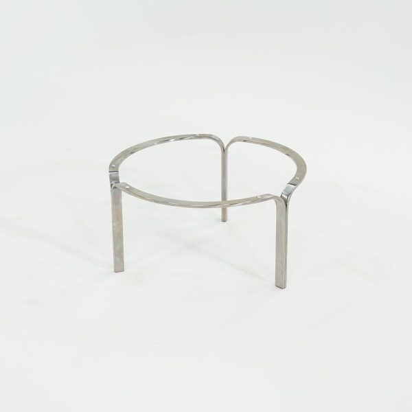 1960s Nicos Zographos for Albano TA.42G.36 Ribbon Coffee Table in Stainless Steel and Glass 36 inch Online