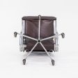 1989 Eames Soft Pad Management Chair, Model EA418 by Ray and Charles Eames for Herman Miller in Brown Leather For Sale