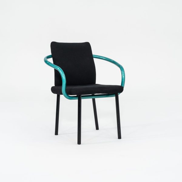 1990s Mandarin Chair by Ettore Sottsass for Knoll with Fabric Upholstery 9x Available Online now